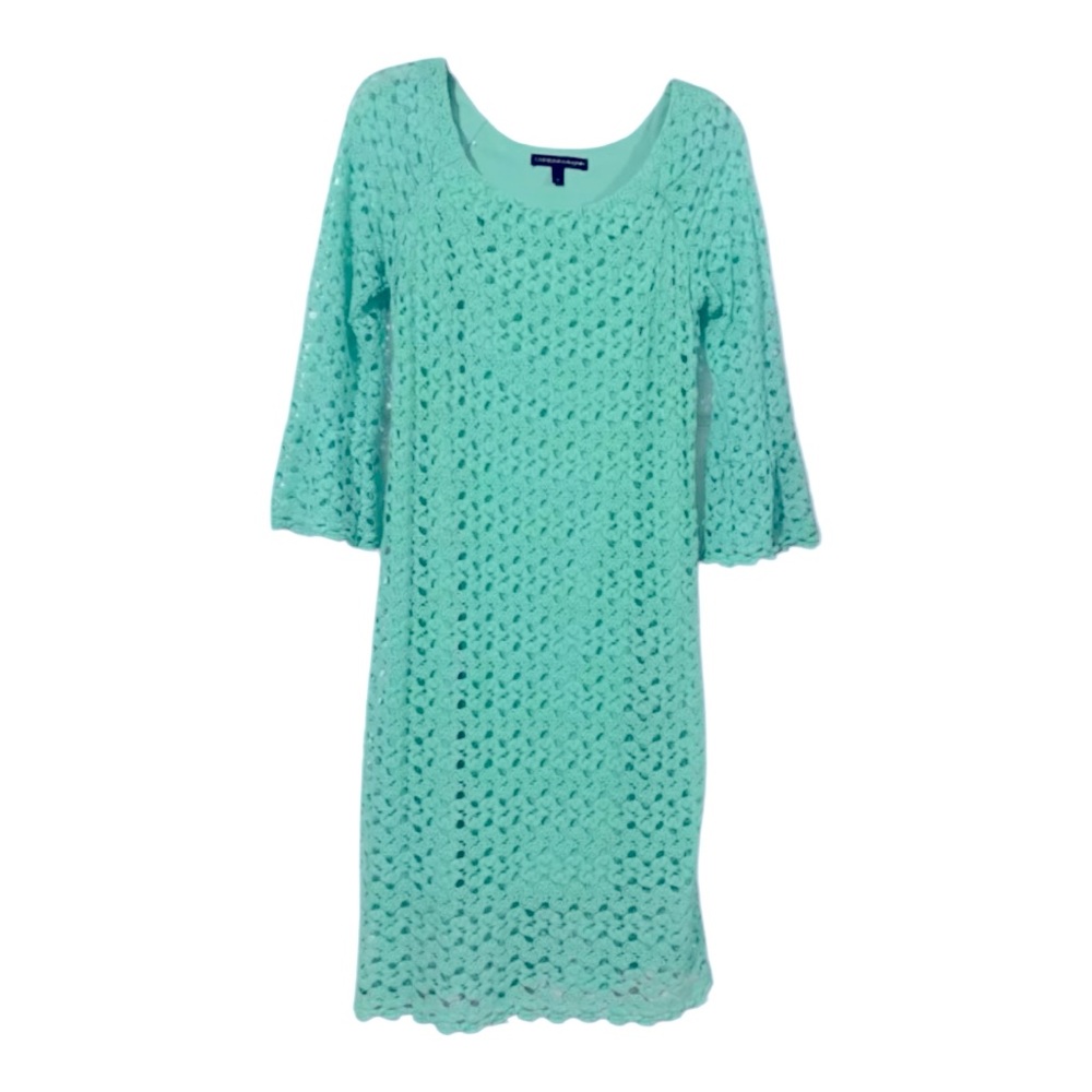 Elegant Mint Green Lace Dress